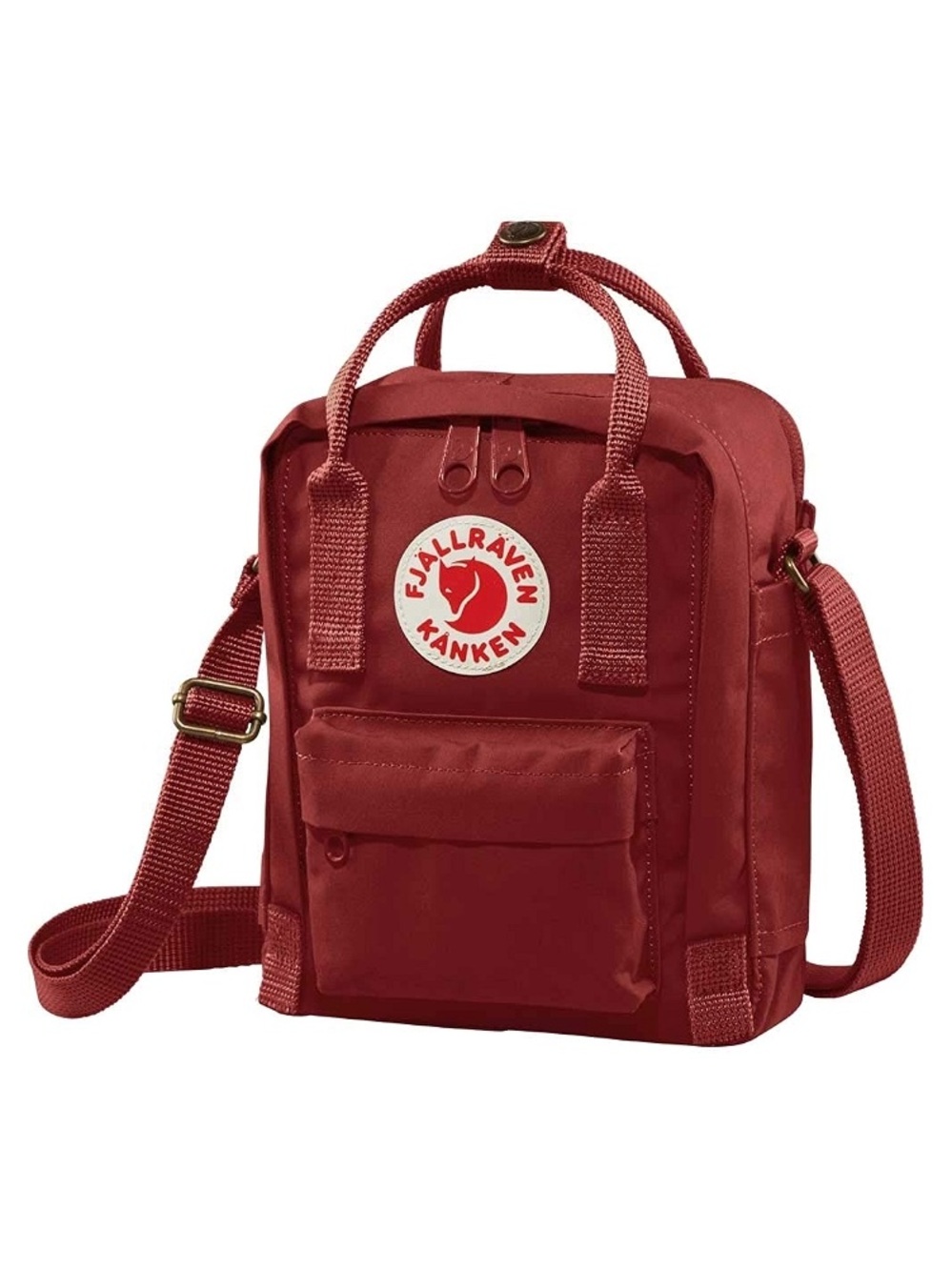 Red Mini Fjallraven Kanken Travel Crossbody Bag